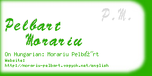 pelbart morariu business card